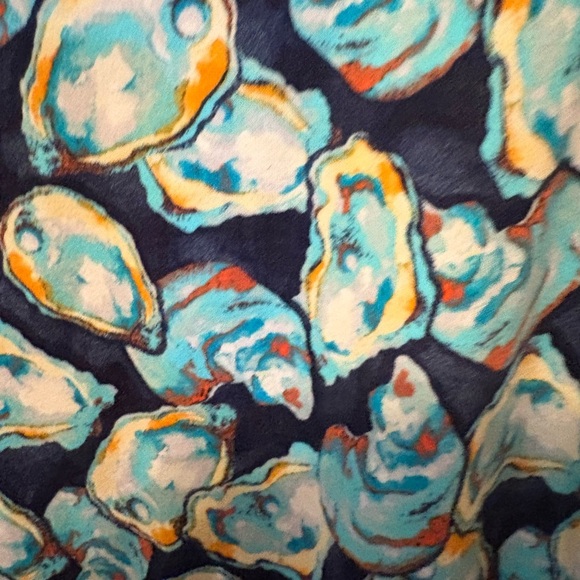 Blue Patterned Sleeveless‎ Top - Picture 3 of 4